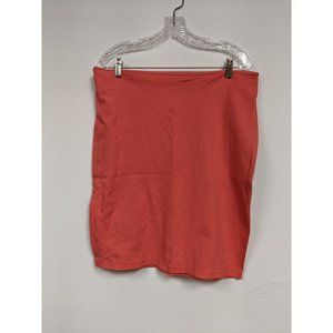 Fig & Blue Skirt Coral Orange Size  XL Pencil Womens Modest